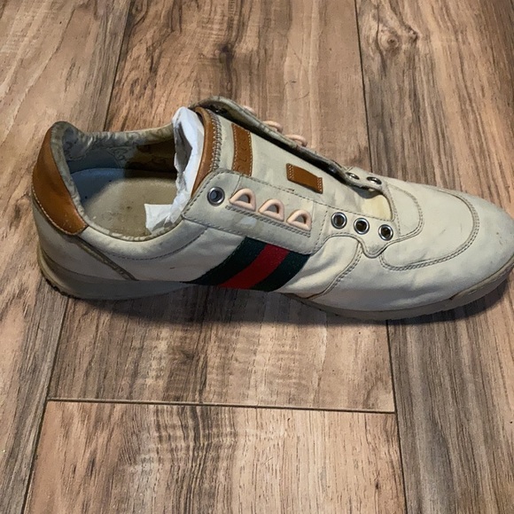 Gucci Classic men’s sneaker LEFT SHOE ONLY Logo GG luxury - Picture 4 of 16